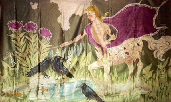 Young Centaur Angling For Gold Fish - view 1