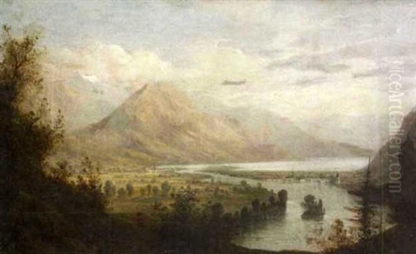 Extensive Lake And Mountain Landscape - view 1