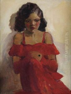 Girl In Red Dress