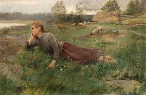 Flicka Pa Sommarang by Elisabeth Warling