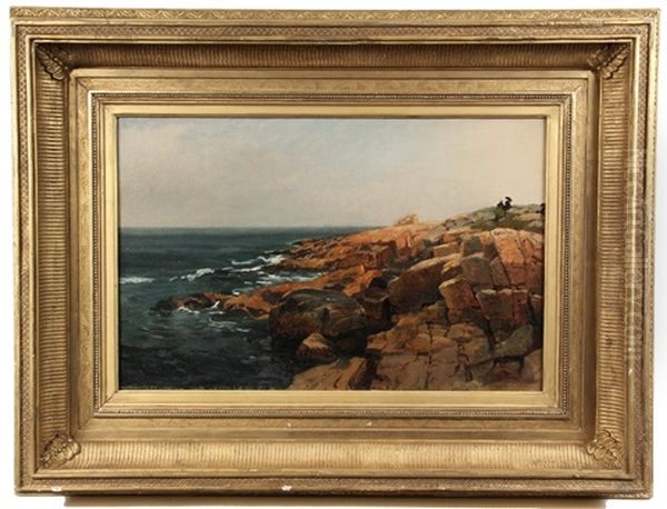 Rocky Coast With Two Women - view 1