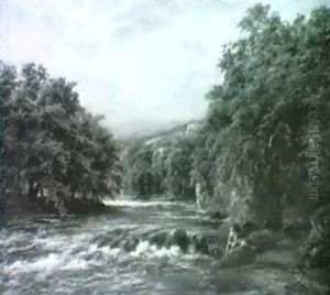 On The River Dart Near Holne Chase, Autumn On The River Dart Near Holne Chase, Autumn