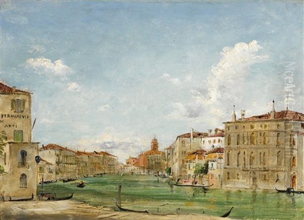 A View Of The Grand Canal, Venice, With Palazzo Corner To The Right - view 1