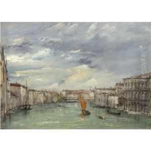 View On The Grand Canal, Venice by William White Warren