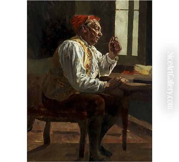 Man With A Red Cap - view 1