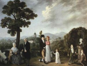 Daniel Schlumberger Et Sa Famille Dans Un Jardin A Mulhouse Daniel Schlumberger Et Sa Famille Dans Un Jardin A Mulhouse