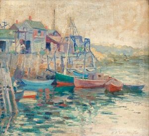 Harbor Scene Harbor Scene