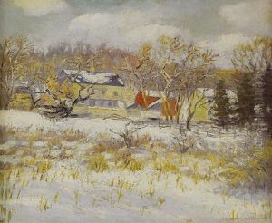Farm In The Snow by Elizabeth Fisher Washington