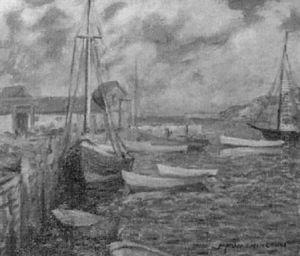 In The Harbor, Rockport, Mass. by Elizabeth Fisher Washington