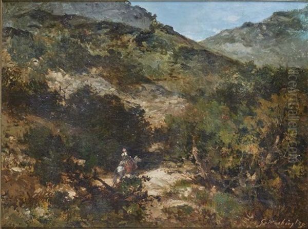 Cavalier Sur Un Sentier - view 1