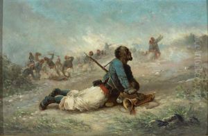 Sturm Franzosischer Infanterie Auf Einen Hugel