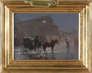 Carriage In Front Of Warsaw Grand Theater