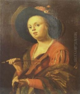 Portrait Einer Jungen Violinistin