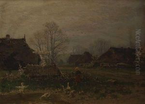 Fruhling Auf Dem Bauernhof by Hermann Wassmuth