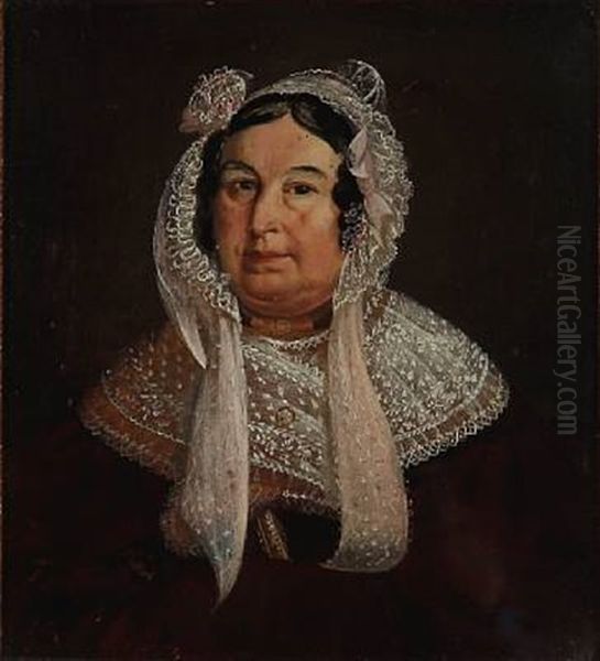 A Pair Of Portraits Of A Married Couple - view 1