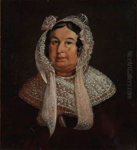 A Pair Of Portraits Of A Married Couple by Bernhard Wassner
