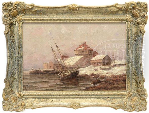 Schooner 'polly" Beached At Fort Mcclary - view 1