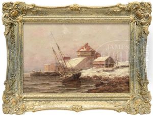 Schooner 'polly" Beached At Fort Mcclary
