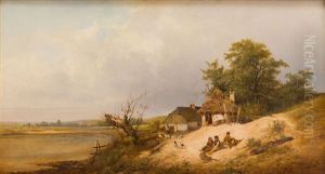 In Front Of A Hut