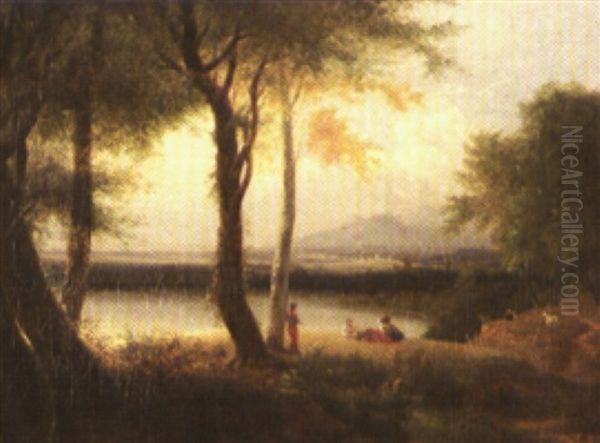 Paysage Anime Au Bord De L'eau - view 1