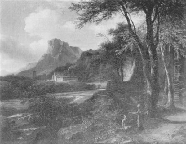 Paysage Italien Avec Figures - view 1