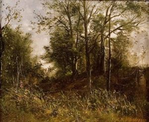 Waldlandschaft by Louis Francois Victor Watelin