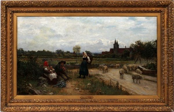 Peasants Resting By A Road - view 1