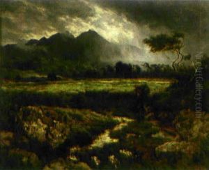 Kvinna Pa Hedlandskap by Sir Ernest Albert Waterlow