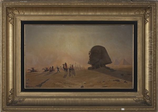 Arab Horsemen And The Sphinx - view 1