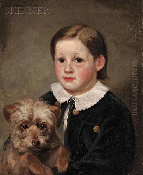 Portrait Of A Boy And His Dog - view 1