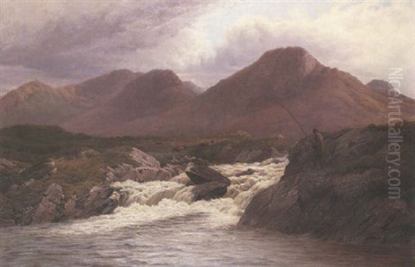 Salmon Pool On The Doorus, Connemara - view 1