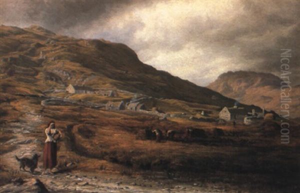 A Mountain Village, Kylemore, Co. Galway - view 1