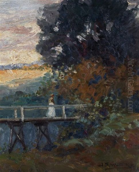 Lady On A Bridge - view 1