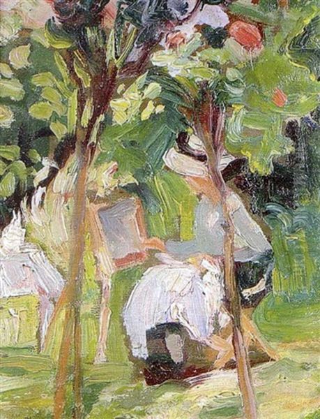 Sketching In The Garden - view 1