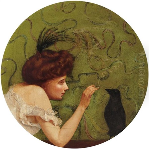 Woman With Crow - view 1