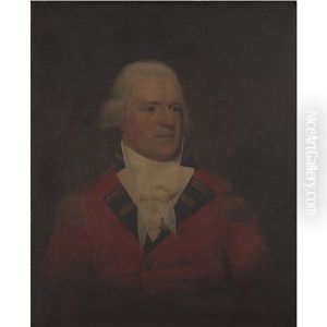 Half Length Portrait Of Captain Daniel Macgregor In Military Uniform (+ Portrait Of His Wife, Ann Austin; Pair)