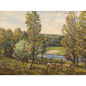 Cattle Grazing On The Grand