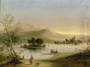 Abendstimmung Am Lough Leane (lower Lake Of Killarney) Mit Blick Auf Ross Castle