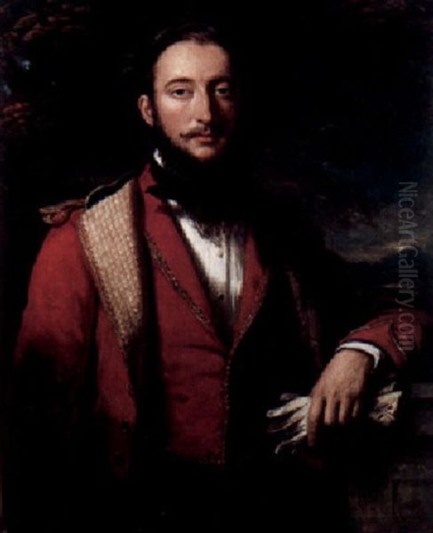 Portrait Of James Miller Wearing A Uniform - view 1