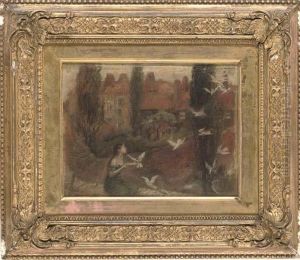 Feeding The Doves by William Edward Frank Britten