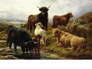 Highland Cattle By The Lochside Highland Cattle By The Lochside