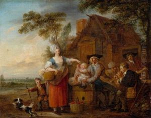 Rural Scene With Figures Rural Scene With Figures