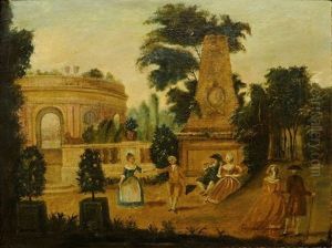 La Promenade Dans Le Parc (+ Another; Pair) by Francois Louis Joseph Watteau