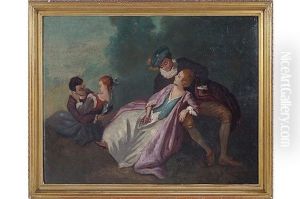 The Lovers by Jean-Antoine Watteau