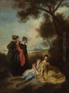 Fete Champetre by Louis-Joseph Watteau