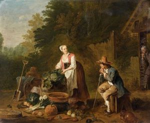 La Belle Maraichere by Louis-Joseph Watteau