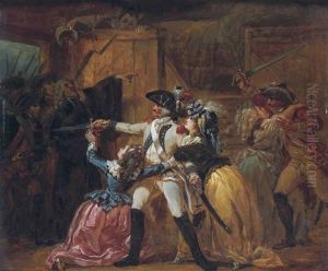 L'arrestation by Louis-Joseph Watteau