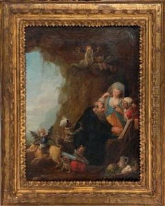La Tentation De Saint Antoine by Louis-Joseph Watteau