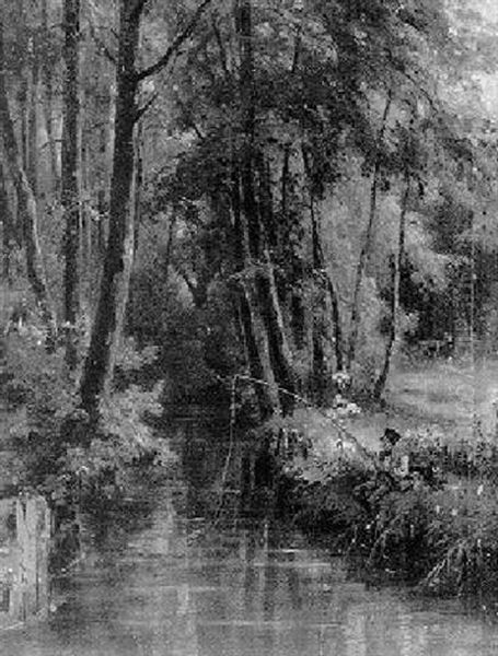 Angler Am Waldbach - view 1