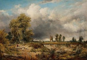 Hedingham Castle, Essex by Frederick Waters Watts
